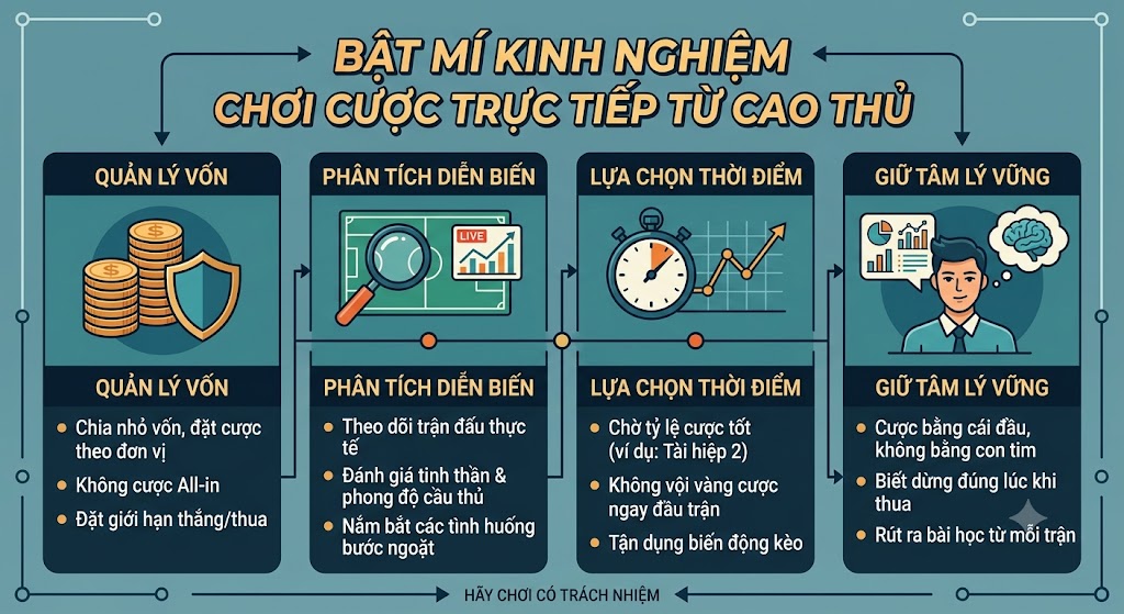 Kinh nghiệm chơi cược trực tiếp luôn thắng